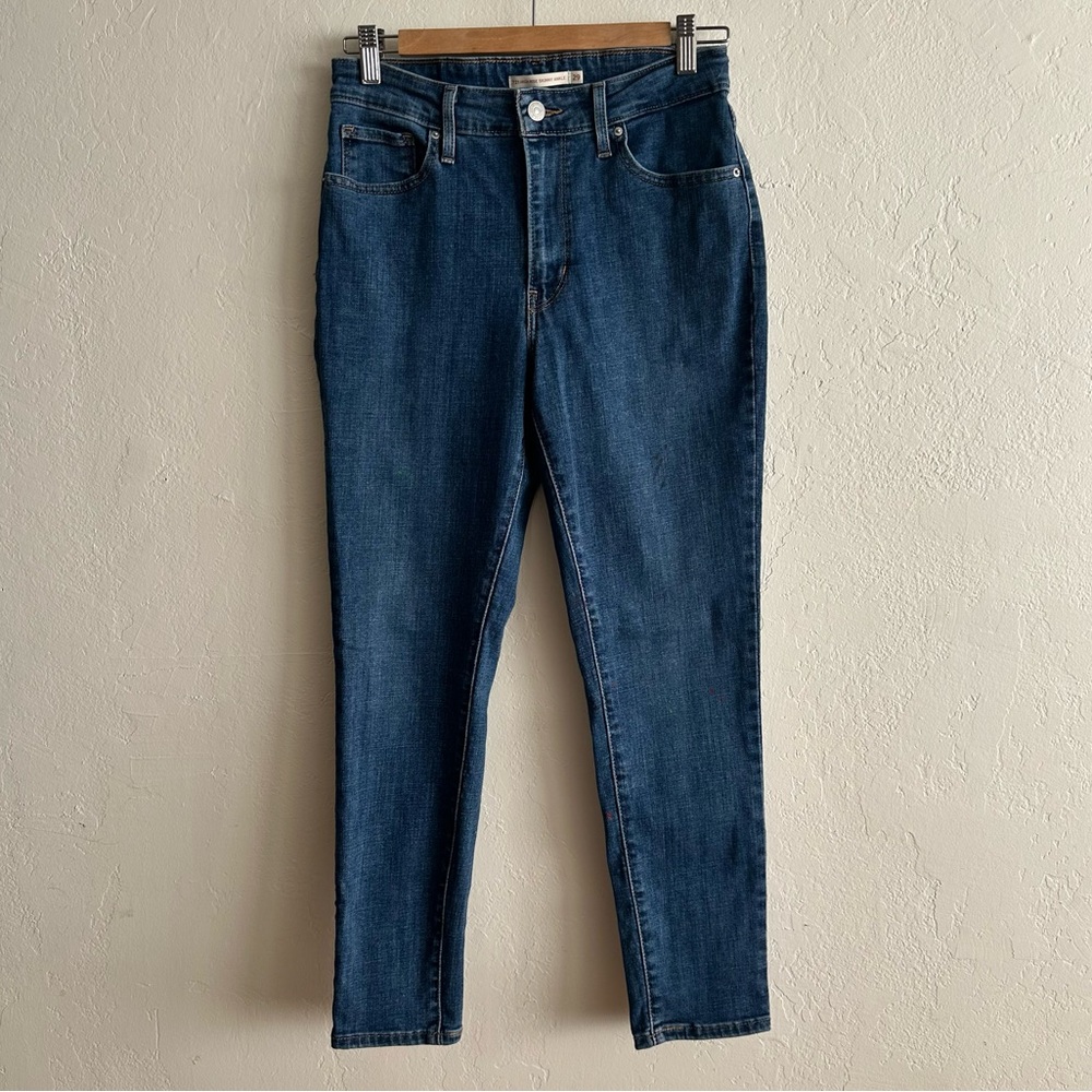 Levis High Rise Skinny Ankle 721 Jeans Casual Stretch Denim Size 29